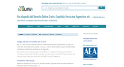 Desktop Screenshot of leyderecho.org